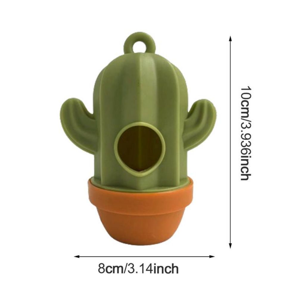 HKM-8741821 Cactus Shaped Pet Waste Bag Dispenser - Easy Carrying Dog Waste Management Case