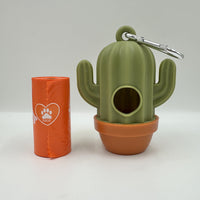 HKM-8741821 Cactus Shaped Pet Waste Bag Dispenser - Easy Carrying Dog Waste Management Case