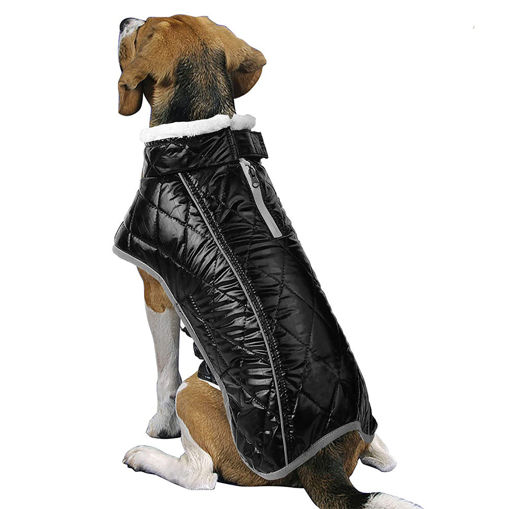 HKM-8742973 Waterproof Velvet Jacket for Pets - Warm, Stylish, and Cozy in Various Colors