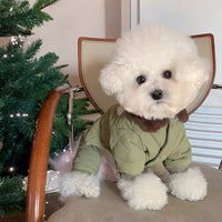 HKM-8743101 Cozy Cotton-Padded Dog Apparel for Autumn and Winter in Cute Fish Designs