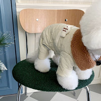 HKM-8743101 Cozy Cotton-Padded Dog Apparel for Autumn and Winter in Cute Fish Designs