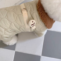 HKM-8743101 Cozy Cotton-Padded Dog Apparel for Autumn and Winter in Cute Fish Designs