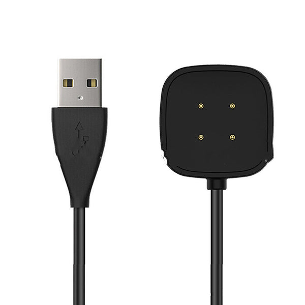 HKM-874387 Fitbit Versa 3/Sense Smartwatch Magnetic Charger USB Data Cable - 100cm, Black