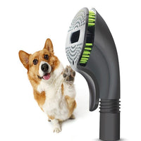 HKM-874387 Pet Grooming Brush for Effective Loose Hair Removal in Black and Green