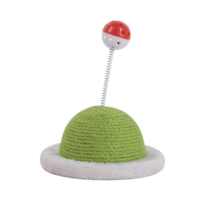 HKM-8744509 Sisal Cat Claw Grinding Ball - Durable Round 12cm Cat Scratching Toy