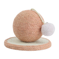 HKM-8744509 Sisal Cat Claw Grinding Ball - Durable Round 12cm Cat Scratching Toy