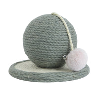 HKM-8744509 Sisal Cat Claw Grinding Ball - Durable Round 12cm Cat Scratching Toy