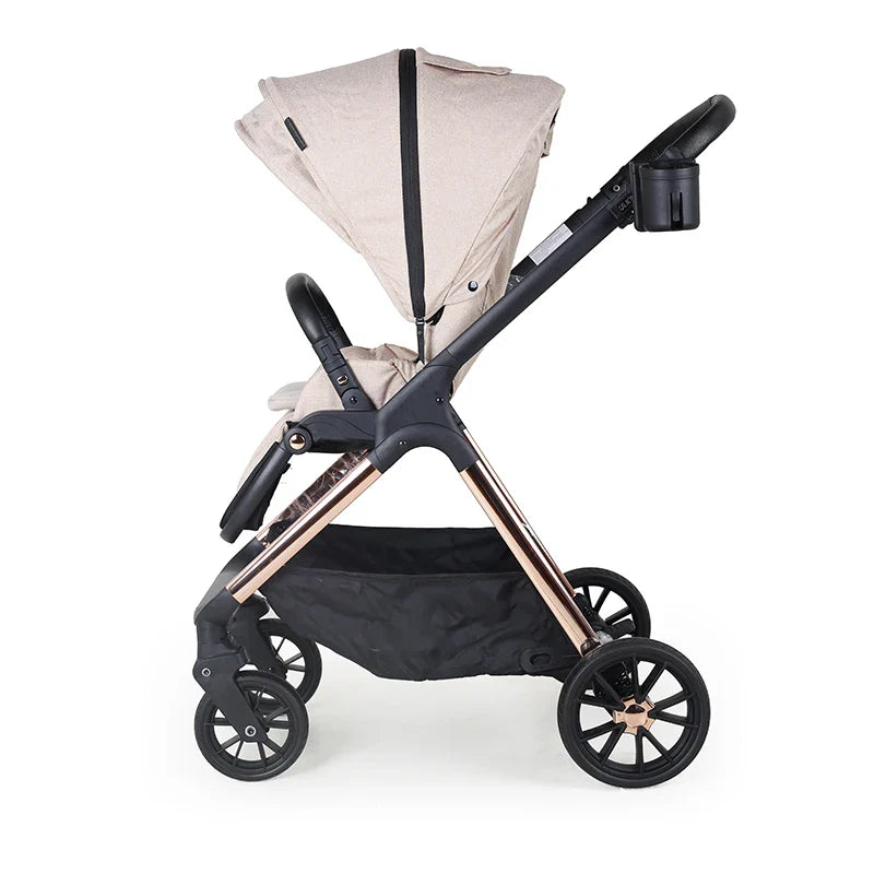 HKM-874515 3-in-1 Lightweight Baby Stroller with Car Seat, Basket, Reversible Design, and Cup Holder