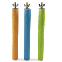 HKM-8745789 Colorful Natural Quartz Sand Grinding Claw Stick for Small and Medium Birds