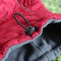 HKM-8746685 Autumn and Winter Cotton Clothes for Medium to Large Dogs in Dark Jujube Red and Black