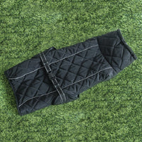 HKM-8746685 Autumn and Winter Cotton Clothes for Medium to Large Dogs in Dark Jujube Red and Black