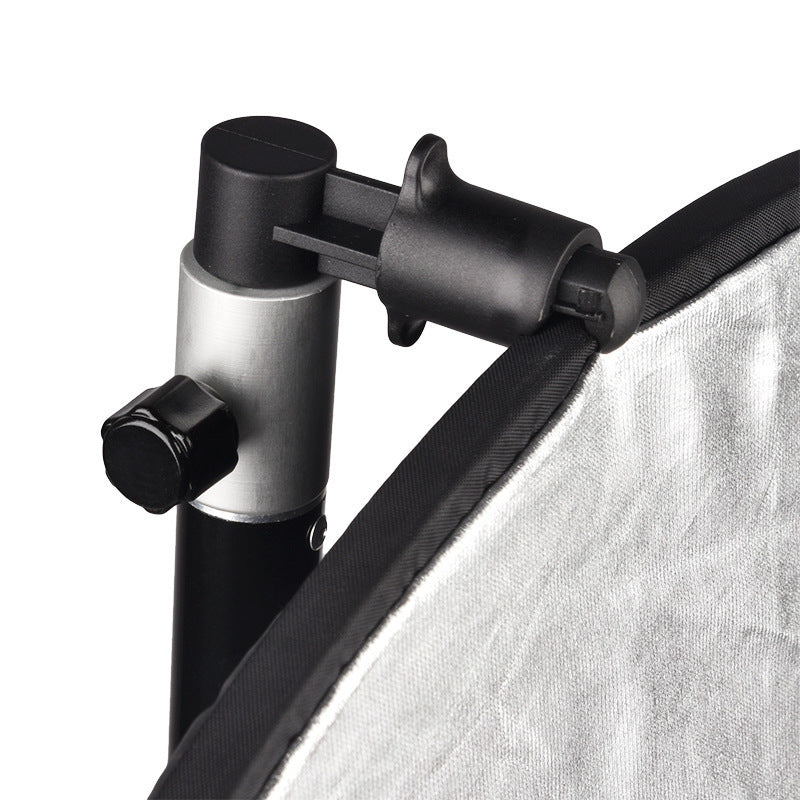 HKM-874707 Aluminum Alloy Black Photography Reflector Clip for Studio Lighting