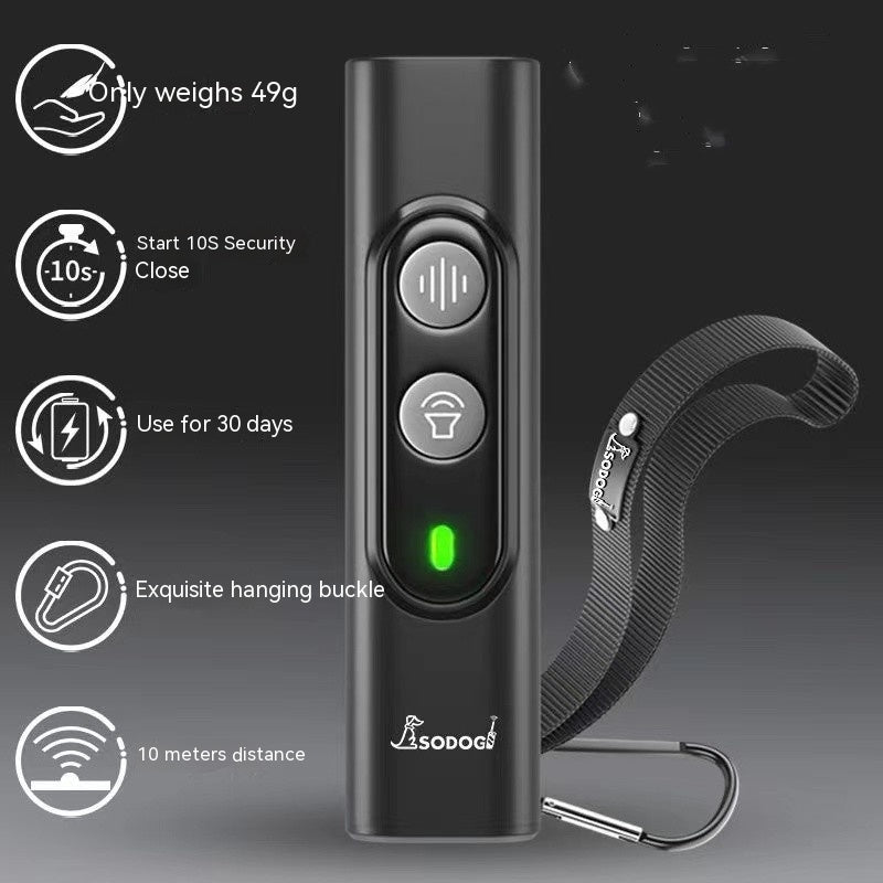 HKM-8747581 Portable Ultrasonic Dog Repellent Device with 10m Range for Cats, Snakes, and Mice