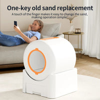 HKM-874771 Large Capacity Automatic Self-Cleaning Cat Litter Box with App Control and Easy Clean Design