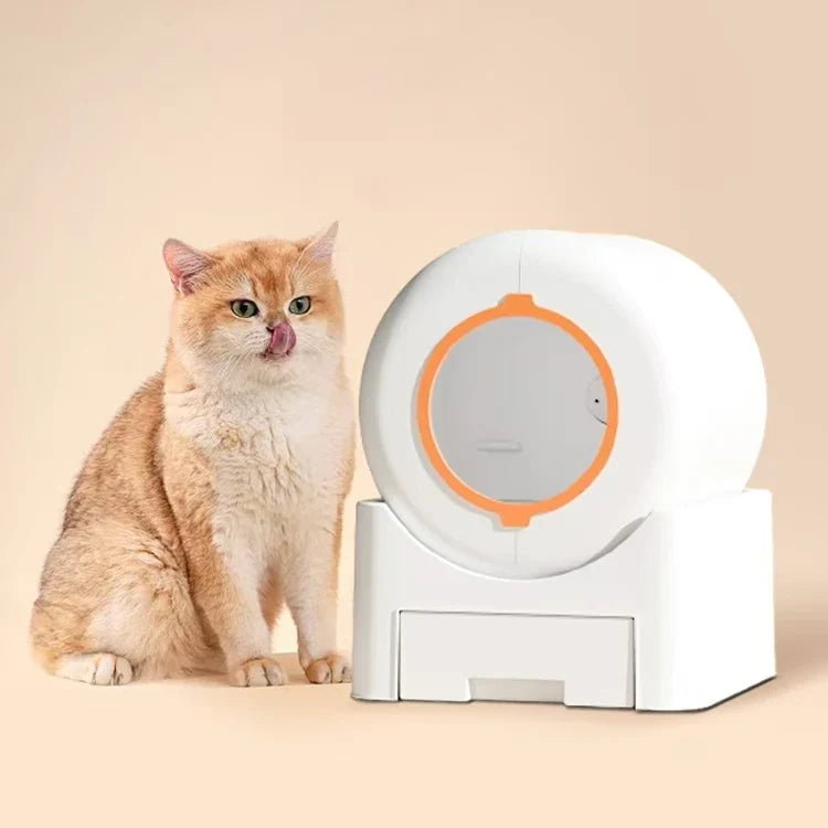 HKM-874771 Large Capacity Automatic Self-Cleaning Cat Litter Box with App Control and Easy Clean Design