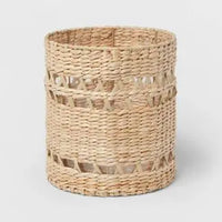 HKM-874899 Water Hyacinth 6-Piece Bathroom Accessory Set for Natural Home Decor