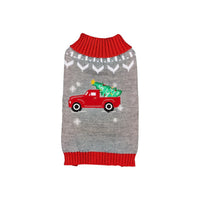 HKM-8749885 Festive Pet Apparel with Santa Claus, Christmas Tree, and Snowflake Designs - Sizes XS to L