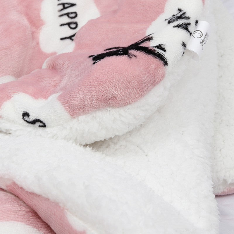 HKM-8750909 Thickened Lamb Velvet Mat for Dogs and Cats, Warm Universal Cushion for All Seasons