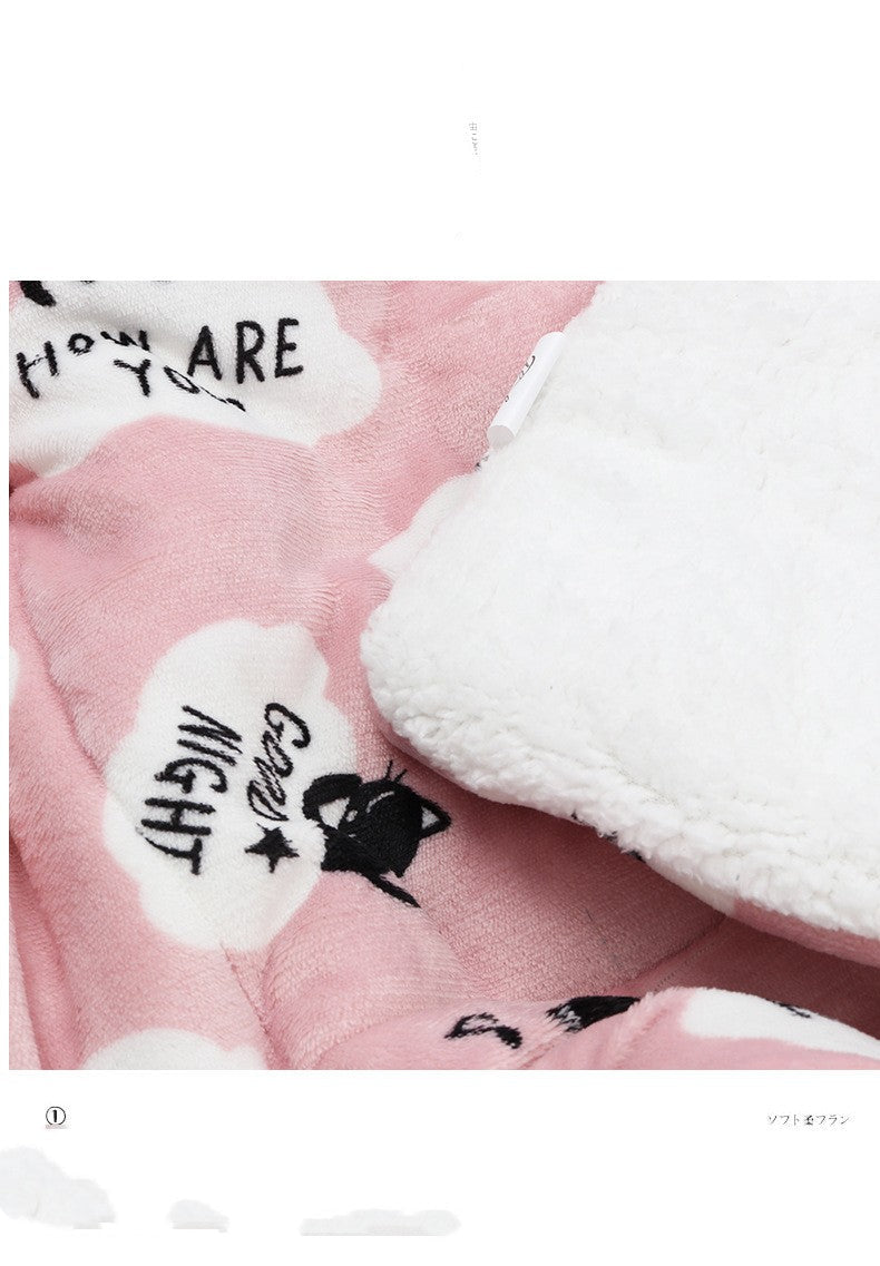 HKM-8750909 Thickened Lamb Velvet Mat for Dogs and Cats, Warm Universal Cushion for All Seasons
