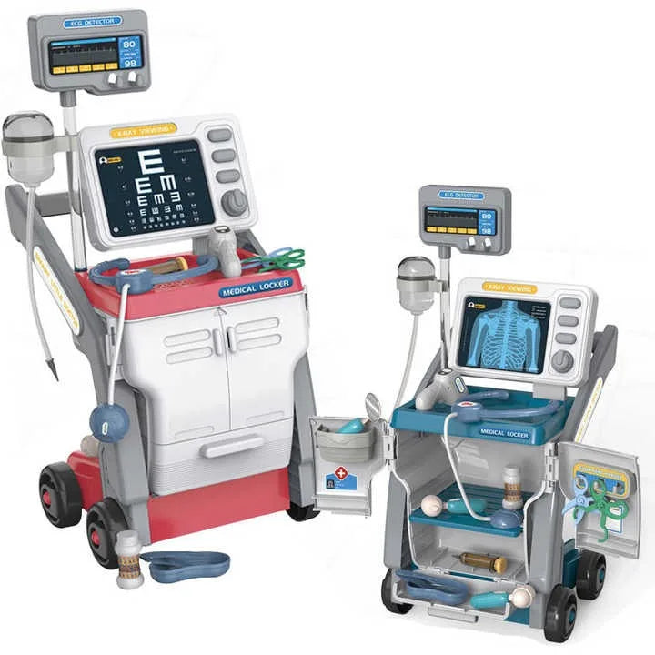 HKM-875155 Kids Doctor Pretend Play Set with Ultrasound Machine - Unisex Educational Toy for Ages 2-7