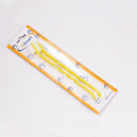 HKM-8751933 Nylon Bristle Dog Toothbrush with Plastic Handle and Paw Print Design