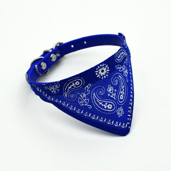HKM-8752061 Colorful Triangle Scarf for Cats and Dogs - PU Material, Multiple Colors Available