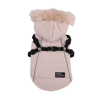 HKM-8752445 Fur Tie Hat Casual Dog Vest in Cool Black, Army Green, Red, and Beige, Sizes S-XXL
