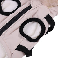 HKM-8752445 Fur Tie Hat Casual Dog Vest in Cool Black, Army Green, Red, and Beige, Sizes S-XXL