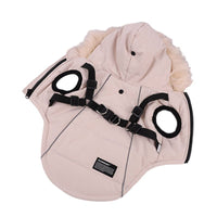 HKM-8752445 Fur Tie Hat Casual Dog Vest in Cool Black, Army Green, Red, and Beige, Sizes S-XXL