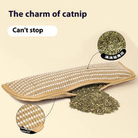 HKM-8752701 Catnip-Infused Sisal Scratching Pillow Toy for Cats - Available in Small and Large Sizes