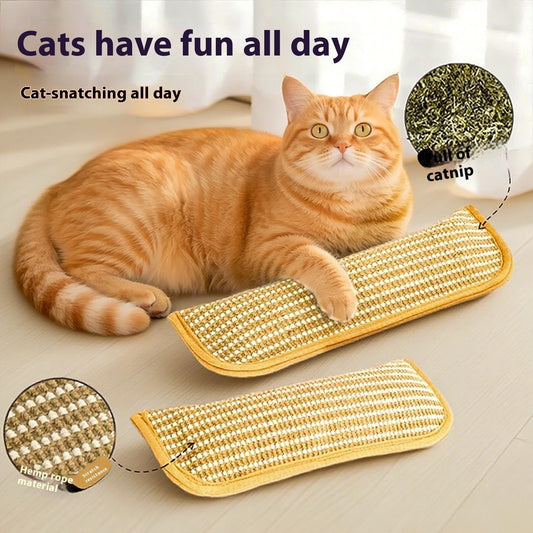 HKM-8752701 Catnip-Infused Sisal Scratching Pillow Toy for Cats - Available in Small and Large Sizes