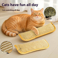 HKM-8752701 Catnip-Infused Sisal Scratching Pillow Toy for Cats - Available in Small and Large Sizes
