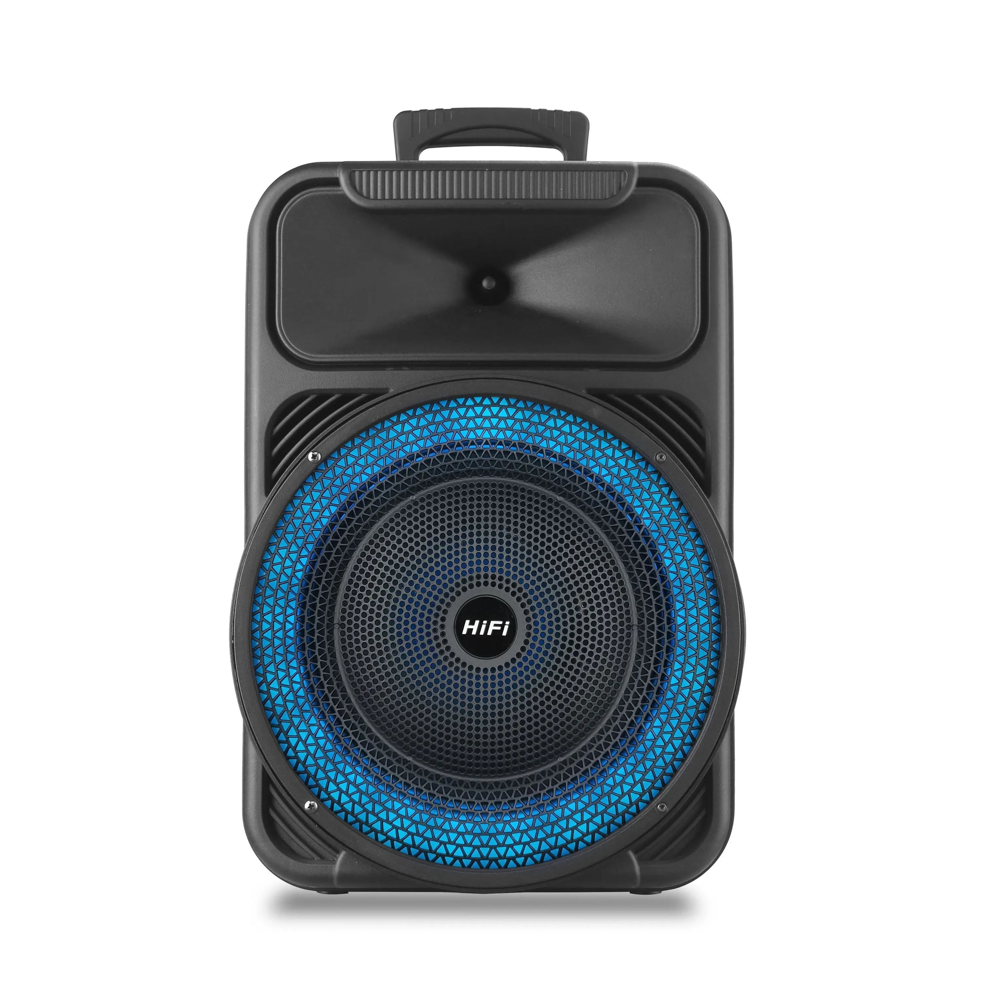HKM-875475 Portable 12 Inch Audio Speaker with Bluetooth, USB, FM Radio, Karaoke, LED Light and TWS Function