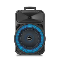 HKM-875475 Portable 12 Inch Audio Speaker with Bluetooth, USB, FM Radio, Karaoke, LED Light and TWS Function