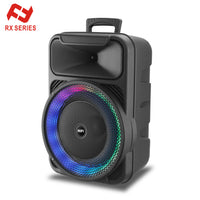 HKM-875475 Portable 12 Inch Audio Speaker with Bluetooth, USB, FM Radio, Karaoke, LED Light and TWS Function