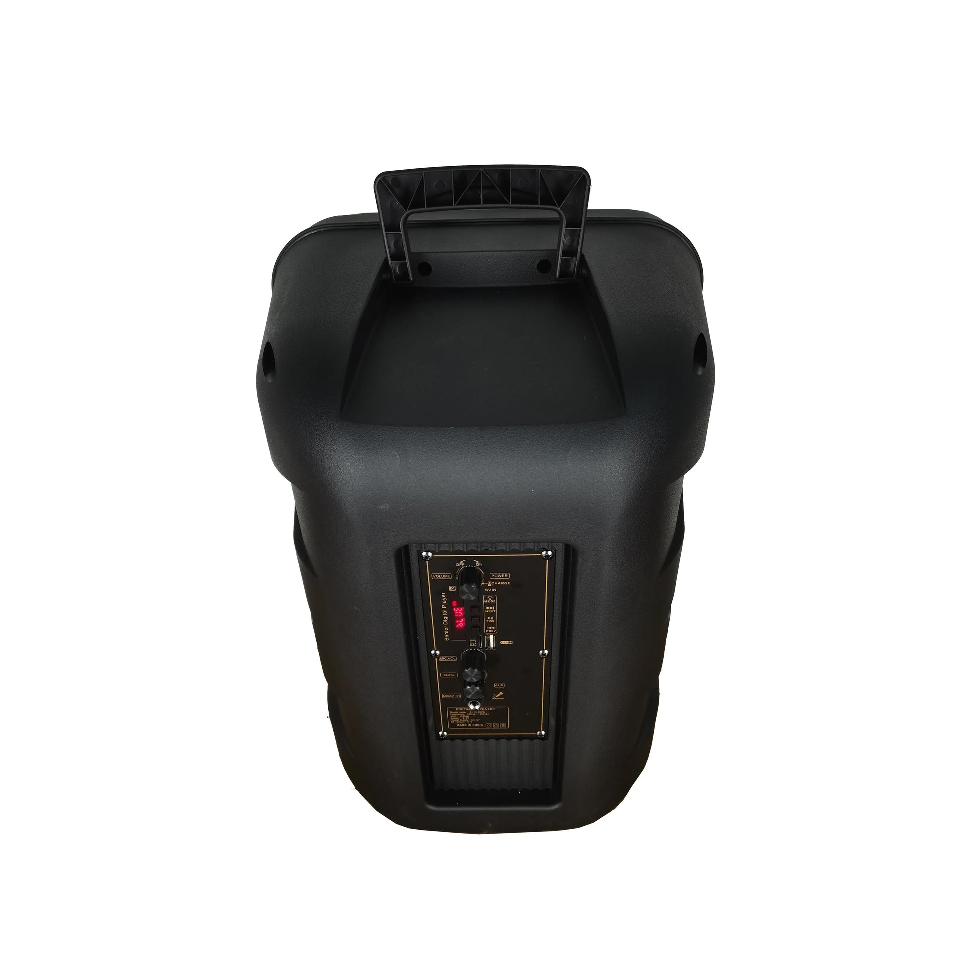 HKM-875475 Portable 12 Inch Audio Speaker with Bluetooth, USB, FM Radio, Karaoke, LED Light and TWS Function