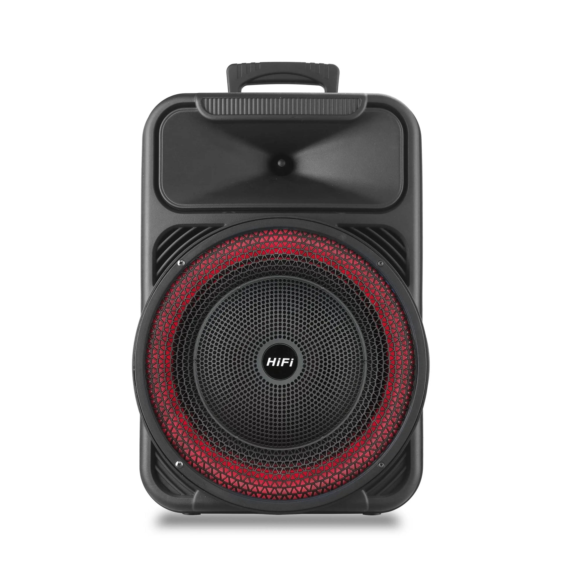 HKM-875475 Portable 12 Inch Audio Speaker with Bluetooth, USB, FM Radio, Karaoke, LED Light and TWS Function