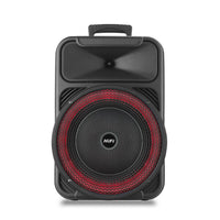 HKM-875475 Portable 12 Inch Audio Speaker with Bluetooth, USB, FM Radio, Karaoke, LED Light and TWS Function