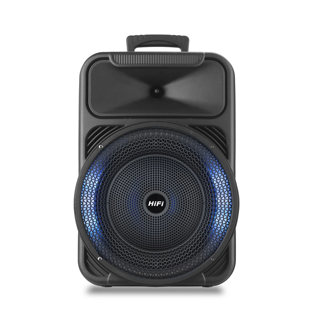 HKM-875475 Portable 12 Inch Audio Speaker with Bluetooth, USB, FM Radio, Karaoke, LED Light and TWS Function