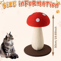 HKM-8755517 Large L-Shape Cat Scratching Board with Ball Toy - 23.6 Inch Wall-Mounted Scratcher for Indoor Cats