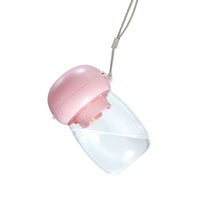 HKM-8755901 Foldable and Portable Outdoor Drinking Cup for Pets - 300ml Plastic in Pink, White, and Light Green