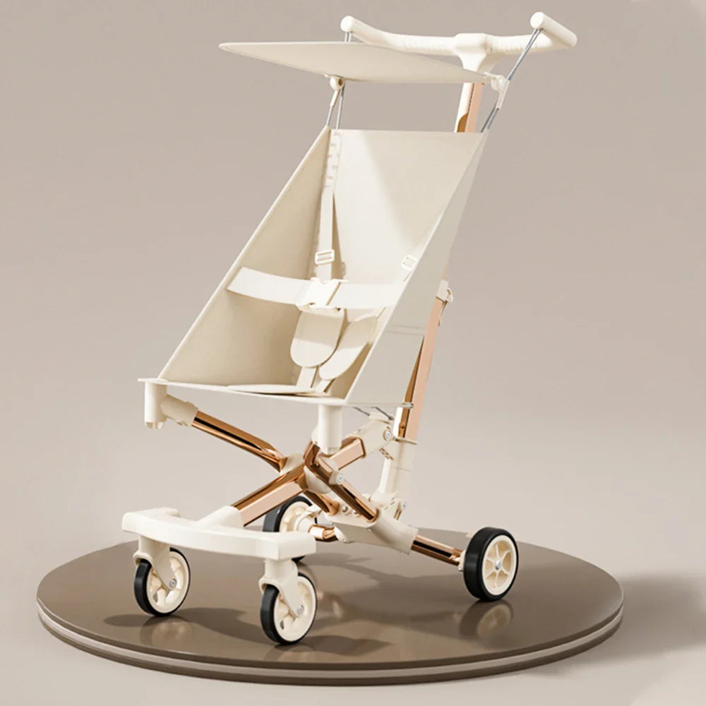 HKM-875667 Lightweight Aluminium Frame Compact Folding Stroller with Canopy for Infants