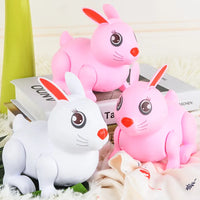 HKM-875731 Electric Jumping Rabbit Toy for Kids, Musical and Light-Up Interactive Simulation Animal, Ideal for Ages 2-4