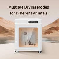 HKM-875731 Foldable 100L Adjustable Temperature and Time Dog Grooming Dryer Box for Pets