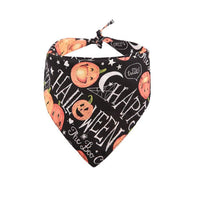 HKM-8757437 Double-Sided Pumpkin Dog Bandana - Cartoon Design for Four Seasons