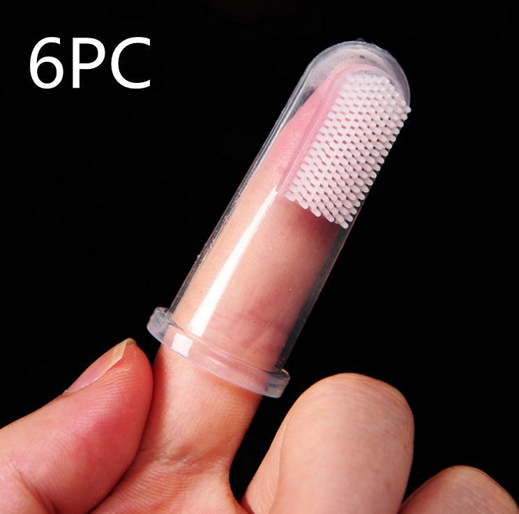 HKM-8757693 Super Soft Silicone Finger Toothbrush for Newborn Oral Care