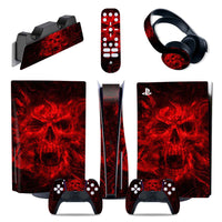 HKM-875795 PS5 Full Body PVC Air Duct Sticker Set with Handle and Console Covers