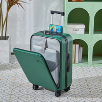 HKM-875859 Carry-On Trolley with Easy-Access Laptop Pocket for Business Travel
