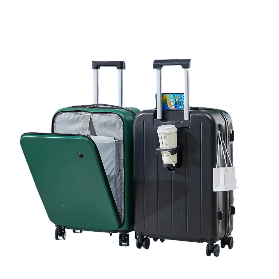 HKM-875859 Carry-On Trolley with Easy-Access Laptop Pocket for Business Travel