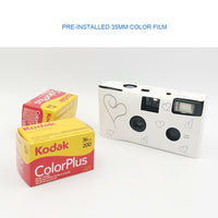 HKM-875859 Children's Disposable Film Camera with 3x Optical Zoom - Full Manual Operation, Compact Design
